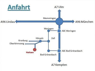 Anfahrt zum Wegmannhof