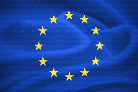 blaue Europafahne mit gelben Sternen
