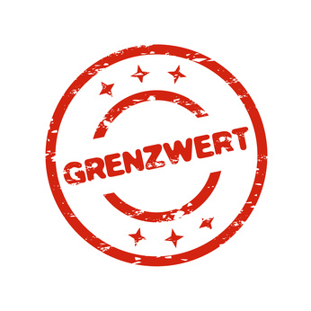 Stempelabdruck "Grenzwert"