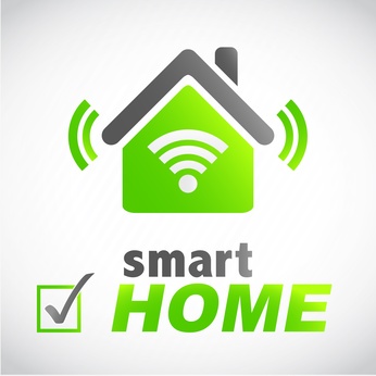 Piktogramm eines Hauses als "smart home": Alles gesteuert über Funk